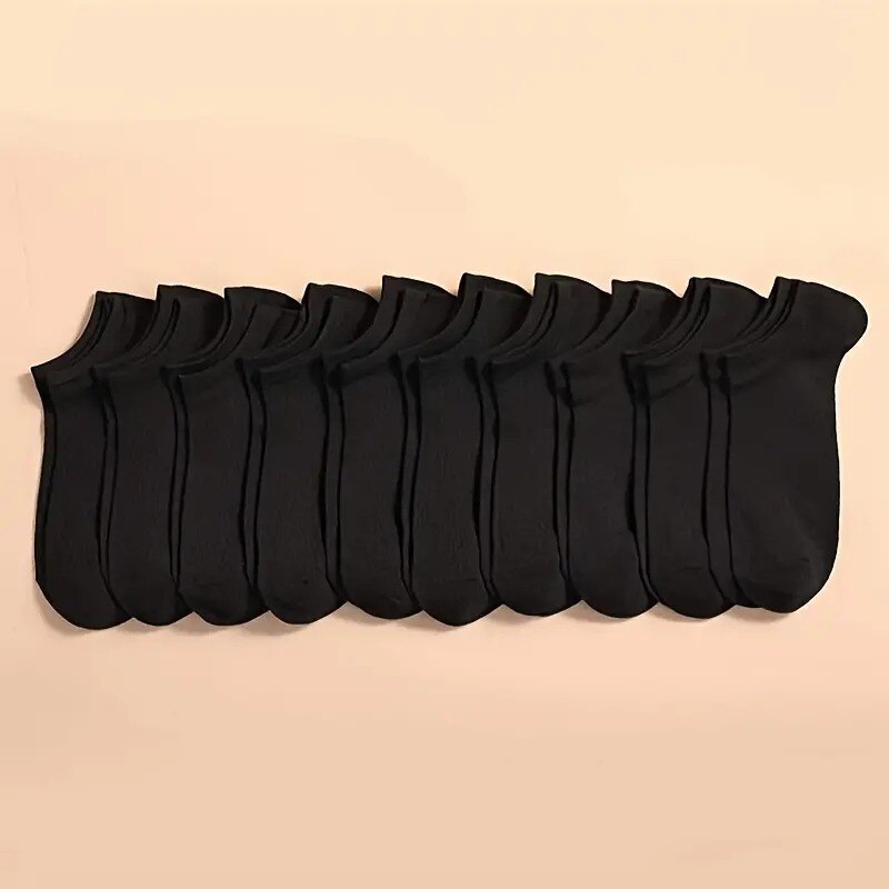10 Pairs Unisex Casual Plain C - Ankle Sock Low Cut review and price