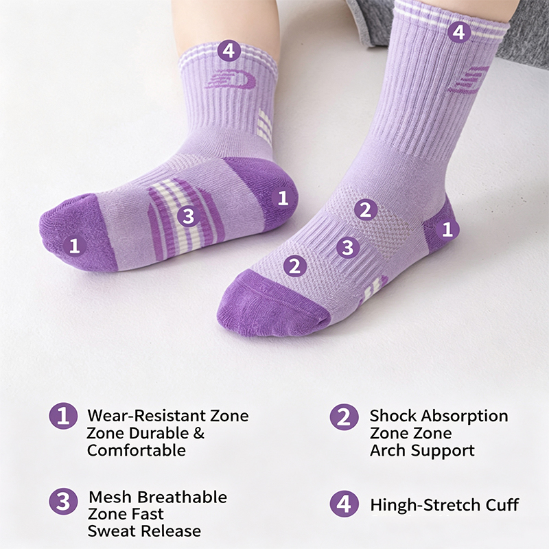 3 Pairs Set Children Sport Soc - Athletic Sock Cushion review and price