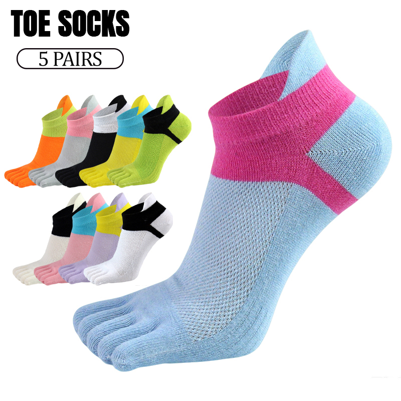 5 Pairs Women Five Toe Socks S - Ankle Sock Low Cut review and price