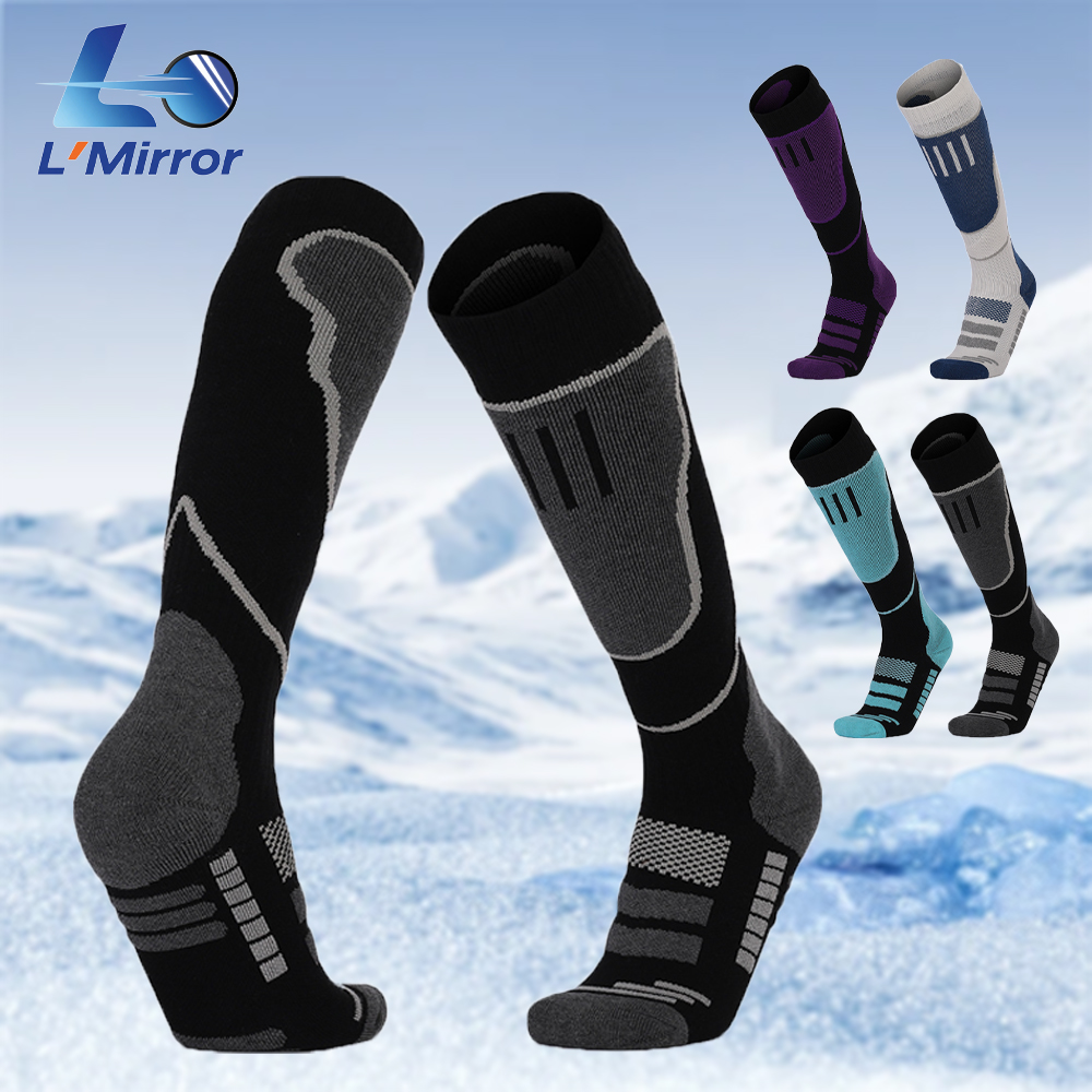 L●Mirror 2 Pairs Knee High Ski - Thermal Sock Winter review and price