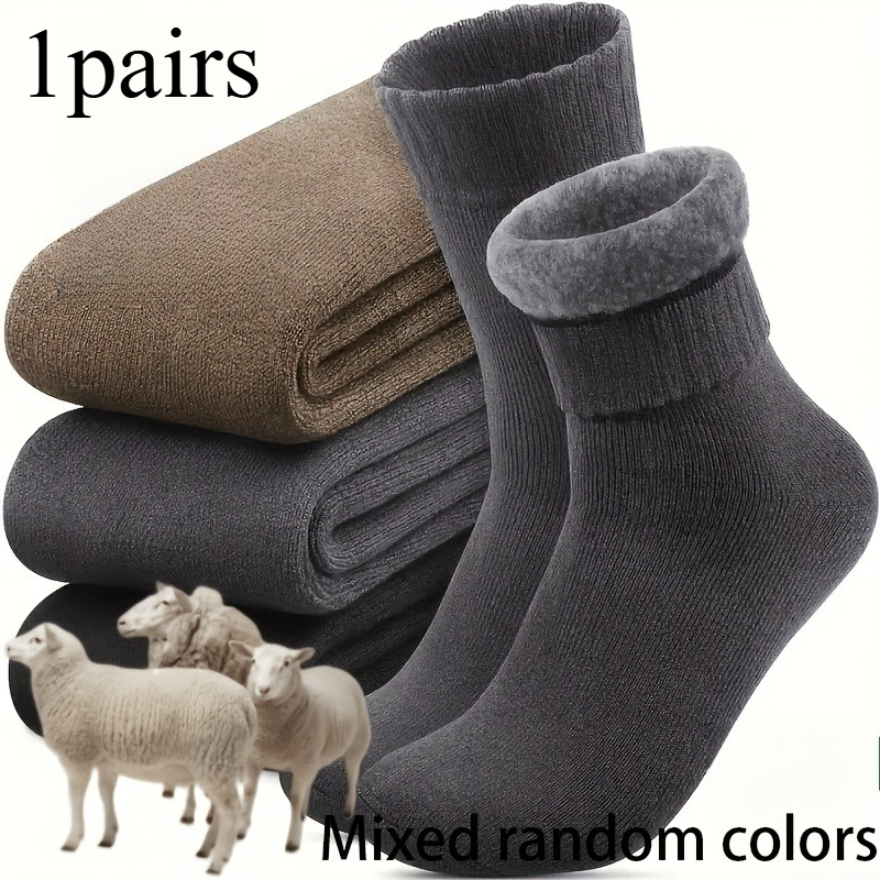 1 Pair Winter Thick Men's Snow - Thermal Sock Winter review and price